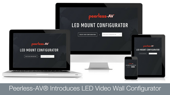 A Peerless-AV bemutatja új LED-Videófal-Konfigurátorát